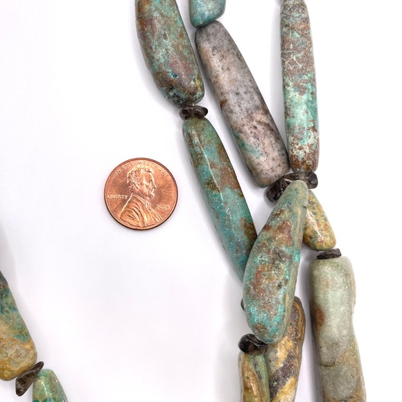 Refined Blue Turquoise Golden Statement Necklace – Barse Jewelry Studio Barse Chunky Turquoise Statement necklace